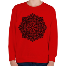 PRINTFASHION Mandala - Gyerek pulóver - Piros gyerek pulóver, kardigán