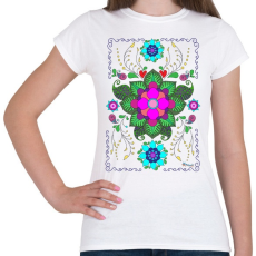 PRINTFASHION Mandala minta 1. - Női póló - Fehér