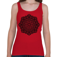 PRINTFASHION Mandala - Női atléta - Cseresznyepiros