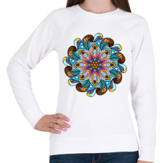 PRINTFASHION Mandala - Női pulóver - Fehér
