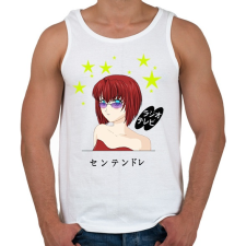 PRINTFASHION manga1 - Férfi atléta - Fehér atléta, trikó