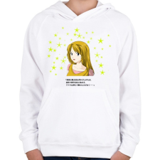 PRINTFASHION manga2 - Gyerek kapucnis pulóver - Fehér gyerek pulóver, kardigán