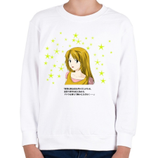 PRINTFASHION manga2 - Gyerek pulóver - Fehér gyerek pulóver, kardigán