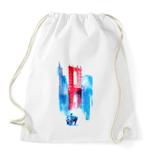 PRINTFASHION Manhattan Bridge - Sportzsák, Tornazsák - Fehér tornazsák