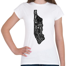 PRINTFASHION Manhattan - Női póló - Fehér