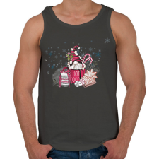 PRINTFASHION manó bögrében - Férfi atléta - Sötétszürke atléta, trikó