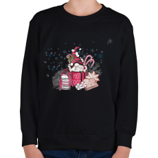 PRINTFASHION manó bögrében - Gyerek pulóver - Fekete