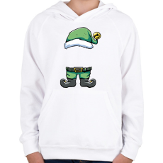 PRINTFASHION Manó - Gyerek kapucnis pulóver - Fehér