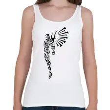 PRINTFASHION Maori angyalember - Női atléta - Fehér női trikó