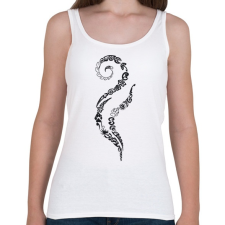 PRINTFASHION Maori hullám - Női atléta - Fehér női trikó