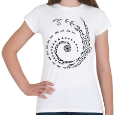 PRINTFASHION Maori kígyó - Női póló - Fehér női póló