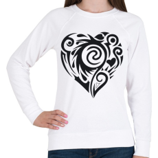 PRINTFASHION Maori szív1 - Női pulóver - Fehér