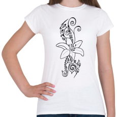 PRINTFASHION Maori virág1 - Női póló - Fehér