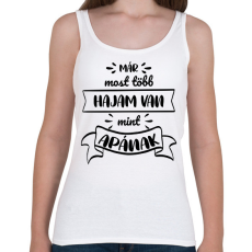 PRINTFASHION Már most több hajam van - Női atléta - Fehér