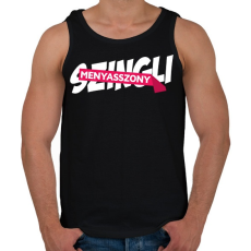 PRINTFASHION Már nem szingli... - Férfi atléta - Fekete