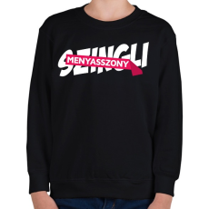 PRINTFASHION Már nem szingli... - Gyerek pulóver - Fekete
