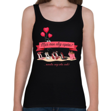 PRINTFASHION Már van elég cipőm! - ...mondta: soha, senki! - Női atléta - Fekete női trikó