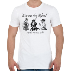 PRINTFASHION Már van elég ruhám! - Férfi póló - Fehér
