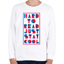 PRINTFASHION Maradj laza - Gyerek pulóver - Fehér gyerek pulóver, kardigán