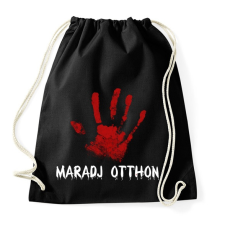 PRINTFASHION Maradj otthon - Sportzsák, Tornazsák - Fekete tornazsák