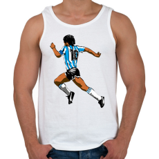PRINTFASHION Maradona - Férfi atléta - Fehér