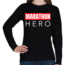 PRINTFASHION MARATHON HERO - Női pulóver - Fekete női pulóver, kardigán