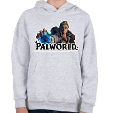 PRINTFASHION Marcus Dryden - palworld - Gyerek kapucnis pulóver - Sport szürke