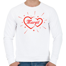 PRINTFASHION Margit - Férfi pulóver - Fehér