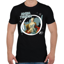 PRINTFASHION Mária Terézia - Férfi póló - Fekete férfi póló