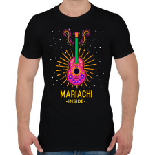 PRINTFASHION Mariachi - Férfi póló - Fekete férfi póló