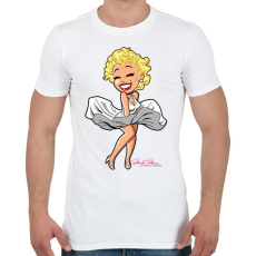 PRINTFASHION marilyn-monroe-png-2300195 - Férfi póló - Fehér