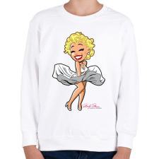 PRINTFASHION marilyn-monroe-png-2300195 - Gyerek pulóver - Fehér gyerek pulóver, kardigán