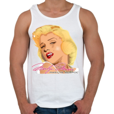 PRINTFASHION marilyn-monroe-png-621469 - Férfi atléta - Fehér