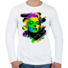 PRINTFASHION marilyn-monroe-png - Férfi hosszú ujjú póló - Fehér férfi póló