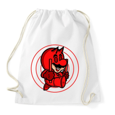 PRINTFASHION Mario devil - Sportzsák, Tornazsák - Fehér tornazsák