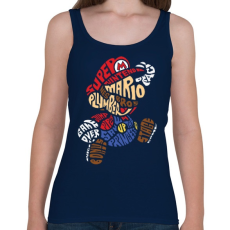 PRINTFASHION Mario - Női atléta - Sötétkék