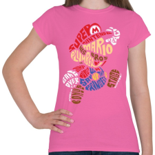 PRINTFASHION Mario - Női póló - Rózsaszín női póló