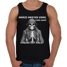 PRINTFASHION Máris megyek enni... - Férfi atléta - Fekete