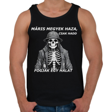 PRINTFASHION máris megyek haza, csak... - Férfi atléta - Fekete