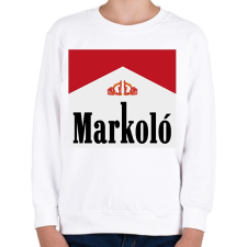 PRINTFASHION Markoló - Marlboro meme - Gyerek pulóver - Fehér gyerek pulóver, kardigán