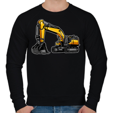 PRINTFASHION Markológép - Férfi pulóver - Fekete