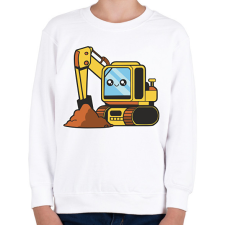 PRINTFASHION Markológép - Gyerek pulóver - Fehér gyerek pulóver, kardigán