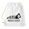 PRINTFASHION Markolós evolúció - Sportzsák, Tornazsák - Fehér
