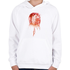 PRINTFASHION Mars - Gyerek kapucnis pulóver - Fehér gyerek pulóver, kardigán