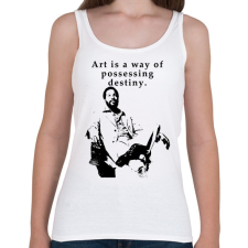 PRINTFASHION marvin gaye quotes - Női atléta - Fehér női trikó