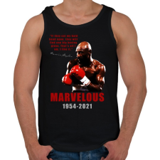 PRINTFASHION Marvin Hagler - Férfi atléta - Fekete atléta, trikó