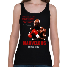 PRINTFASHION Marvin Hagler - Női atléta - Fekete női trikó