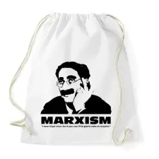 PRINTFASHION Marxism - Sportzsák, Tornazsák - Fehér tornazsák