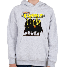 PRINTFASHION Mashle: Magic and muscles - Gyerek kapucnis pulóver - Sport szürke
