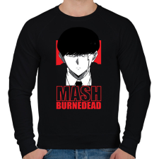 PRINTFASHION Mashle Mash Burnedead - Férfi pulóver - Fekete férfi pulóver, kardigán